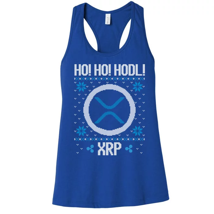 Ho Ho Hodl Xrp Fun Xrp Ripple Cryptocurrency Gear Gift Women's Racerback Tank