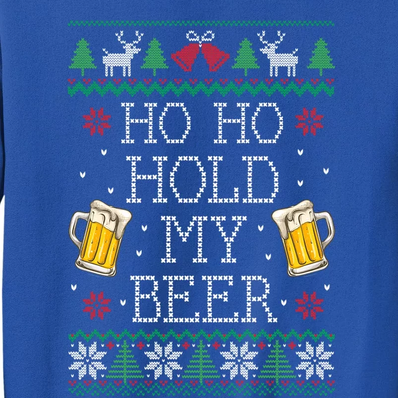 Ho Ho Hold My Beer Christmas Ugly Sweater Gift Sweatshirt