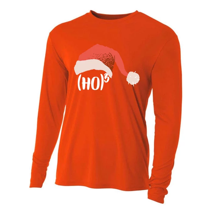 Ho Ho Ho Christmas Math Nerd Gift Cooling Performance Long Sleeve Crew