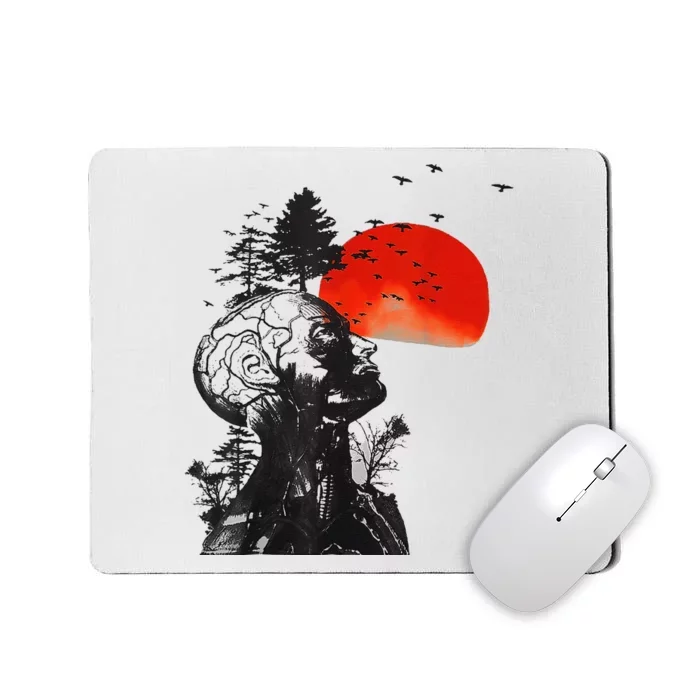 Halloween Hangover Human Tree Graphic Gift Mousepad