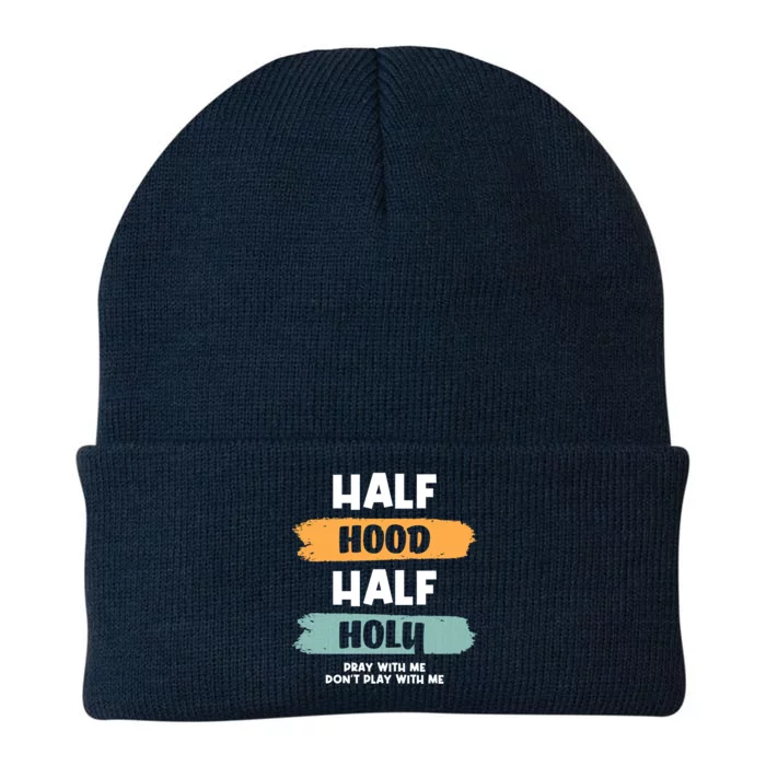 Half Hood Half Holy Gift Knit Cap Winter Beanie