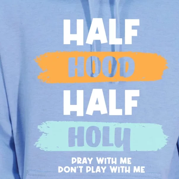 Half Hood Half Holy Gift Unisex Surf Hoodie