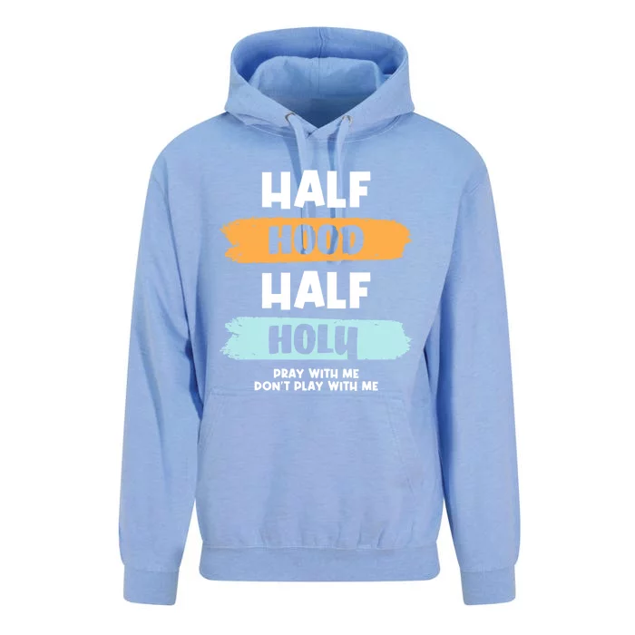 Half Hood Half Holy Gift Unisex Surf Hoodie