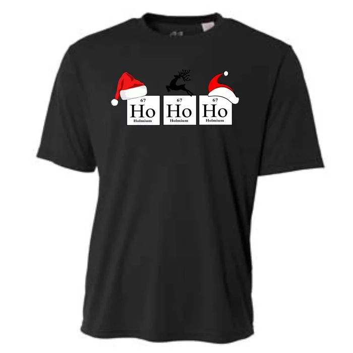 Ho Ho Ho A Very Scientific Christmas Science Christmas Gift Cooling Performance Crew T-Shirt