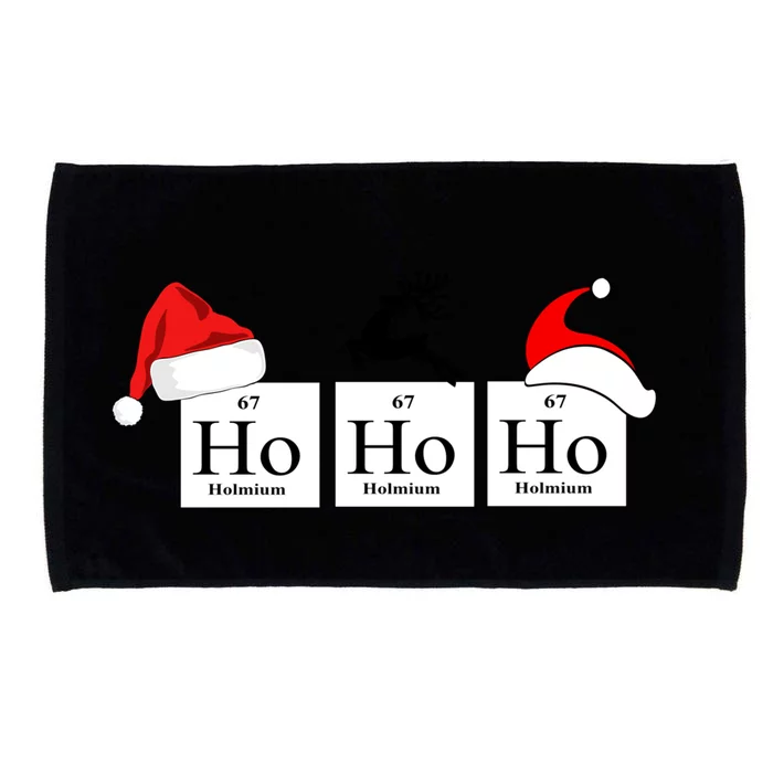 Ho Ho Ho A Very Scientific Christmas Science Christmas Gift Microfiber Hand Towel