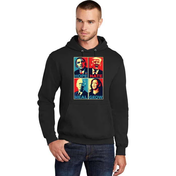 Hope Hate Heal Grow Hope Hate Heal Rise Hoodie