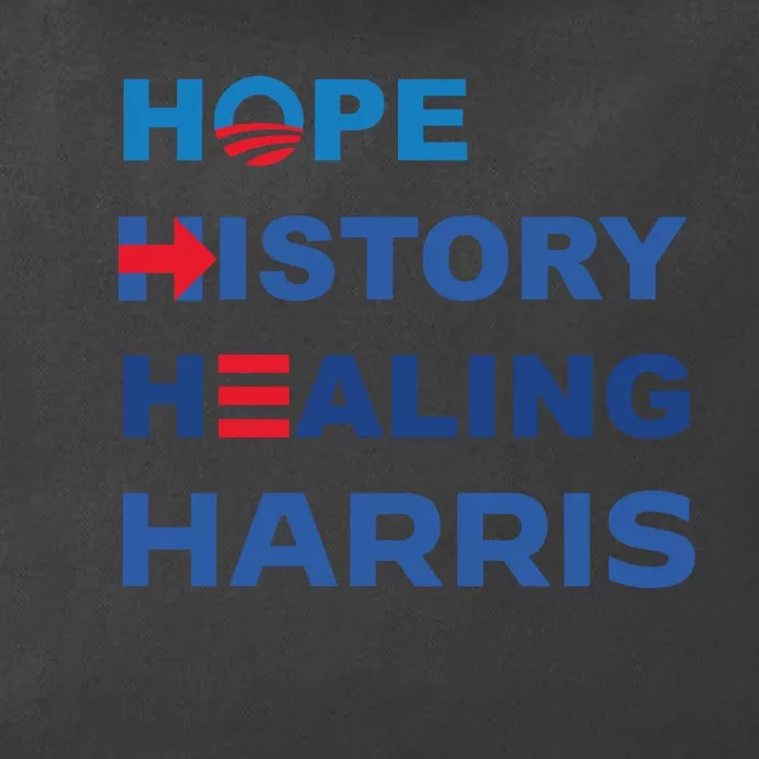 Hope History Healing Harris Zip Tote Bag