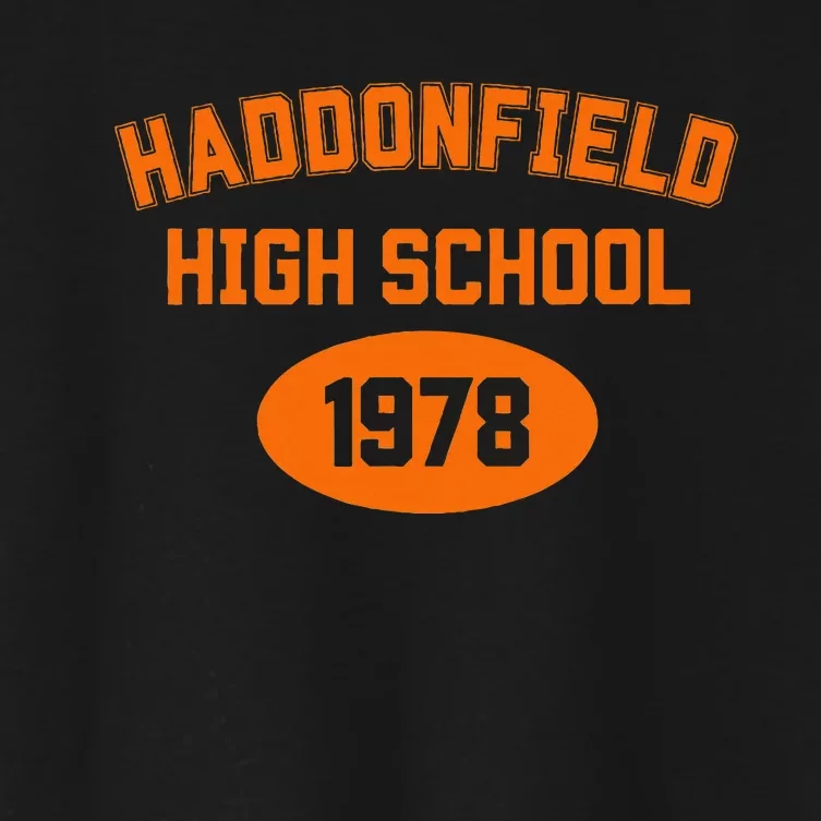 Halloween Haddonfield High School 1978 Retro Novelty Women's Crop Top Tee