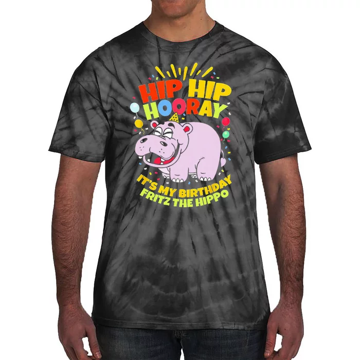 Hip Hip Hooray It's My Birthday Fritz The Hippo Tie-Dye T-Shirt