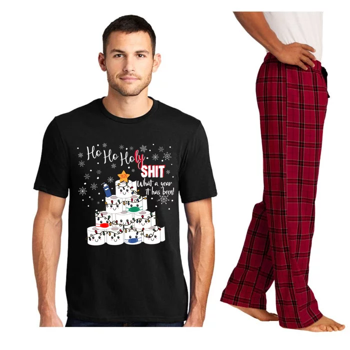 Ho Ho Holy What A Year 2020 Funny Sarcastic Christmas Funny Gift Pajama Set