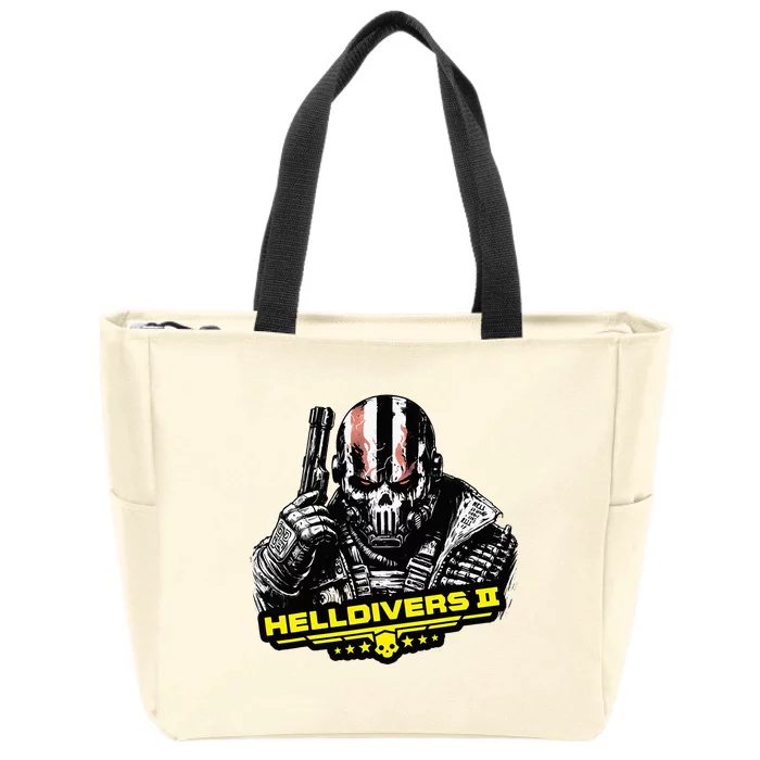 Helldiver Hero Zip Tote Bag