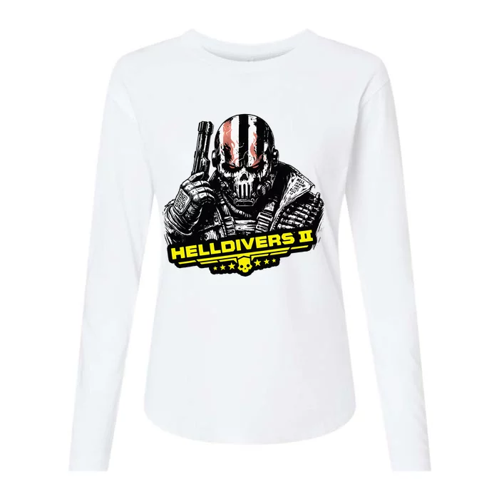 Helldiver Hero Womens Cotton Relaxed Long Sleeve T-Shirt