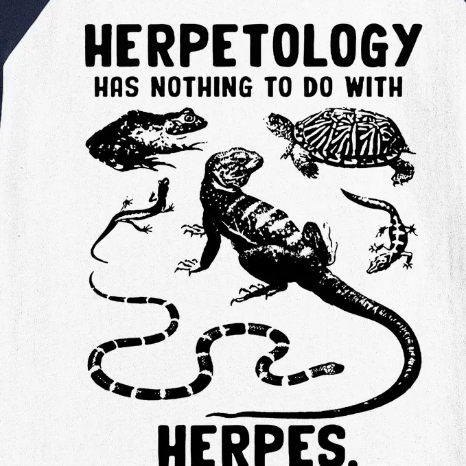 Herpetology Herpes Baseball Sleeve Shirt