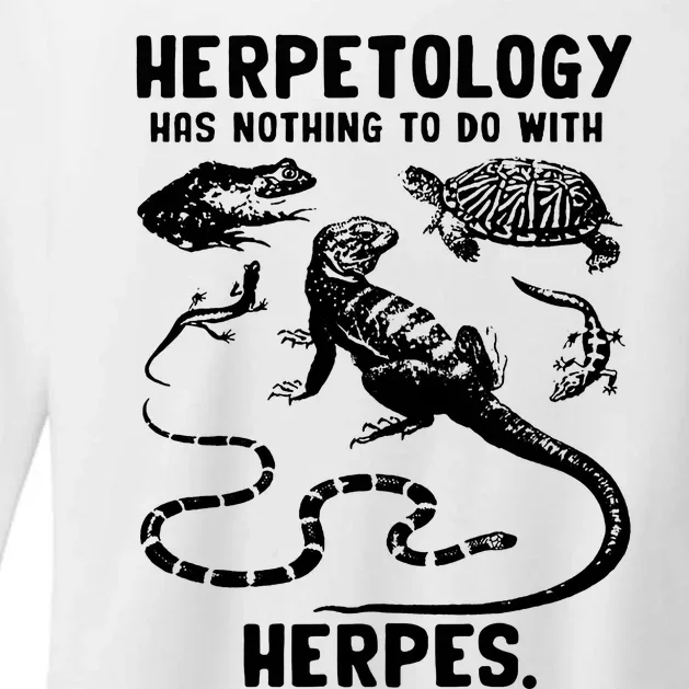 Herpetology Herpes Womens CVC Long Sleeve Shirt