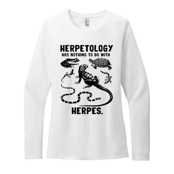 Herpetology Herpes Womens CVC Long Sleeve Shirt