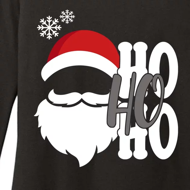 Ho Ho Ho Santa Claus Cozy Christmas Womens CVC Long Sleeve Shirt