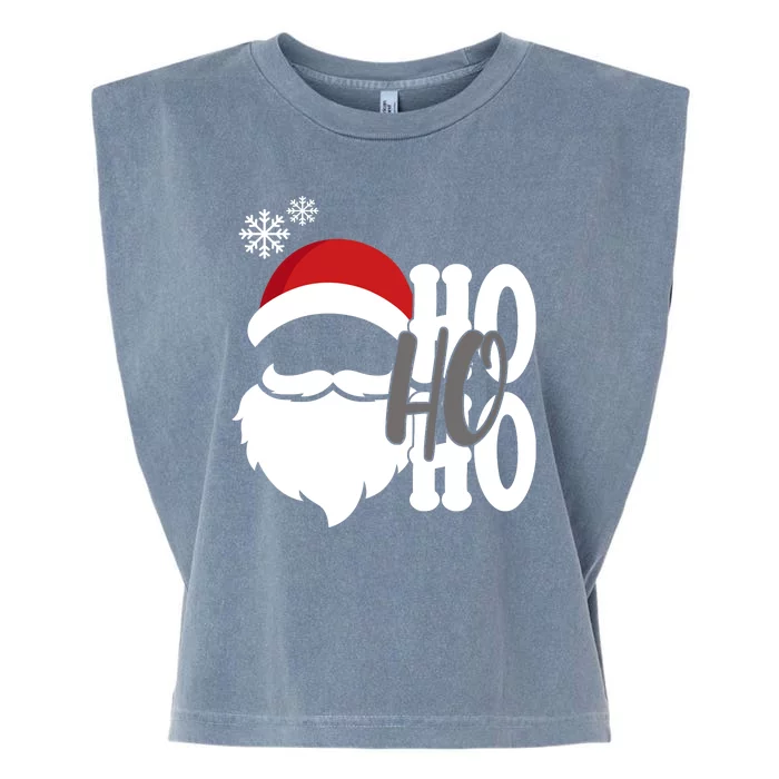 Ho Ho Ho Santa Claus Cozy Christmas Garment-Dyed Women's Muscle Tee