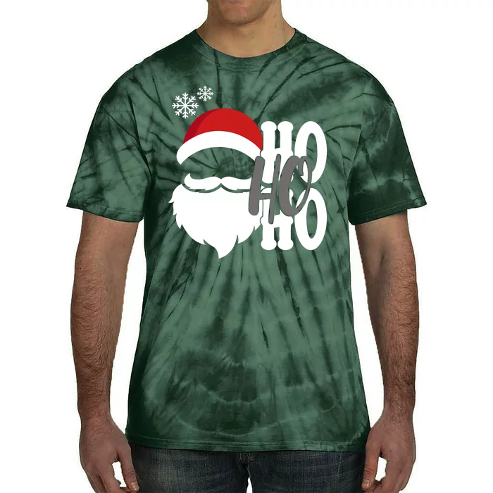 Ho Ho Ho Santa Claus Cozy Christmas Tie-Dye T-Shirt