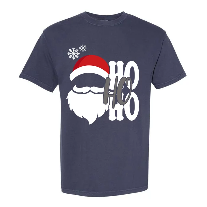 Ho Ho Ho Santa Claus Cozy Christmas Garment-Dyed Heavyweight T-Shirt