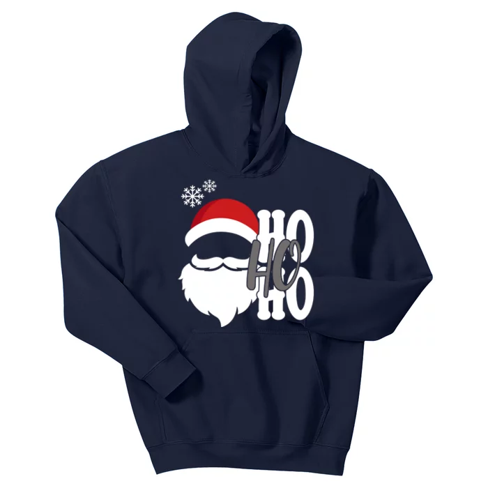 Ho Ho Ho Santa Claus Cozy Christmas Kids Hoodie