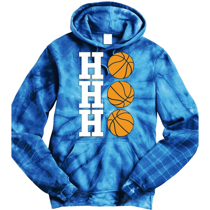 Ho Ho Ho Christmas Basketball Christmas Meaningful Gift Tie Dye Hoodie