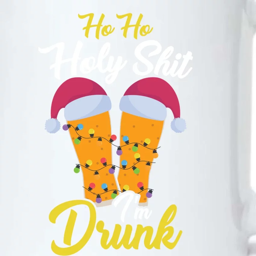 Ho Ho Holy Shit IM Drunk Beer And Christmas Gift Black Color Changing Mug