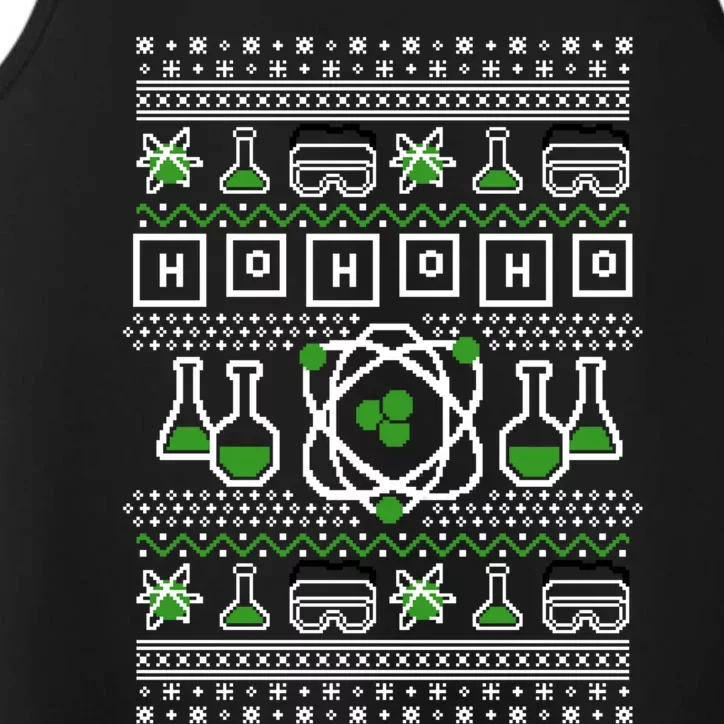 Ho Ho Ho Funny Science Ugly Holiday Graphic Meaningful Gift Performance Tank