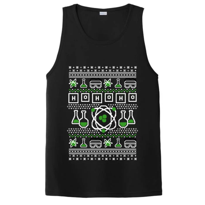 Ho Ho Ho Funny Science Ugly Holiday Graphic Meaningful Gift Performance Tank