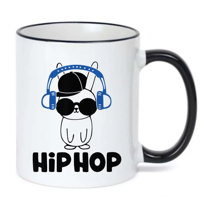 Hip Hop Happy Easter Bunny Day Black Color Changing Mug