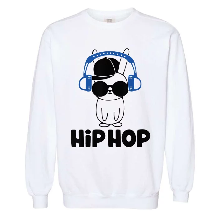 Hip Hop Happy Easter Bunny Day Garment-Dyed Sweatshirt