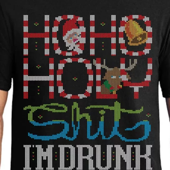 Ho Ho Holy Shit IM Drunk Santa Claus Ugly Christmas Sweater Meaningful Gift Pajama Set