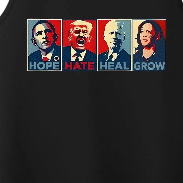 Hope Hate Heal Grow Performance Tank