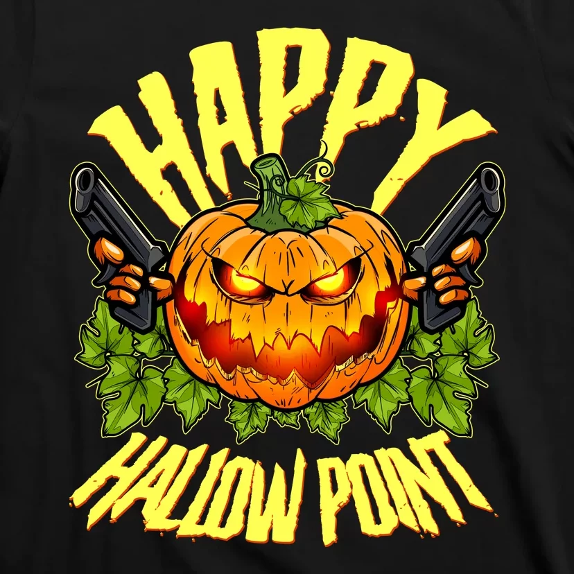 Halloween Happy Hallow Point Pumpkin Gunner T-Shirt