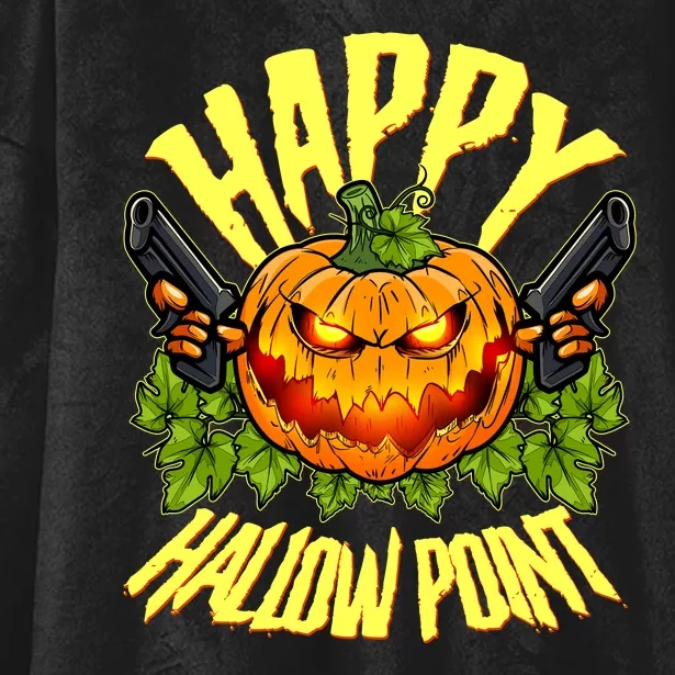 Halloween Happy Hallow Point Pumpkin Gunner Hooded Wearable Blanket