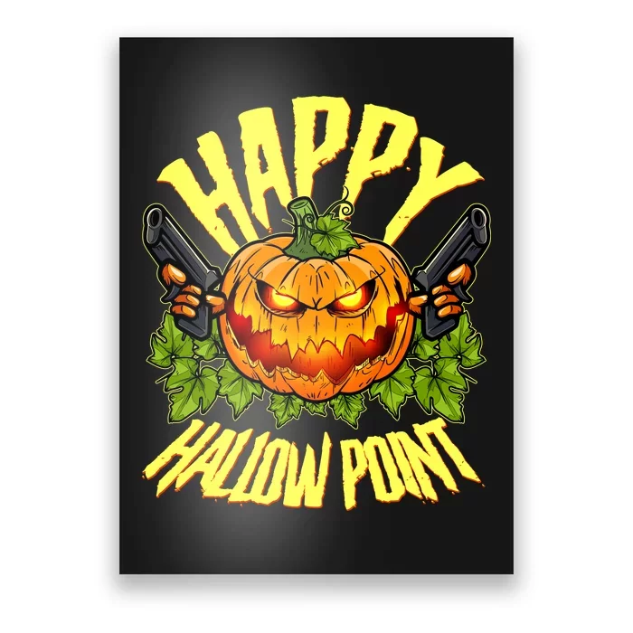 Halloween Happy Hallow Point Pumpkin Gunner Poster