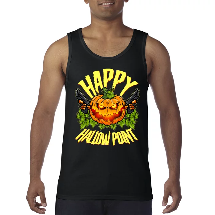 Halloween Happy Hallow Point Pumpkin Gunner Tank Top