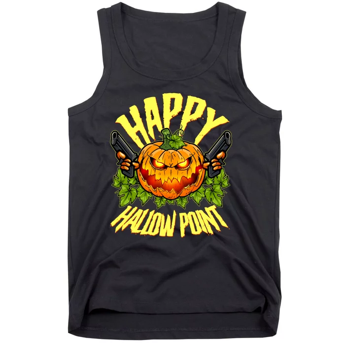 Halloween Happy Hallow Point Pumpkin Gunner Tank Top