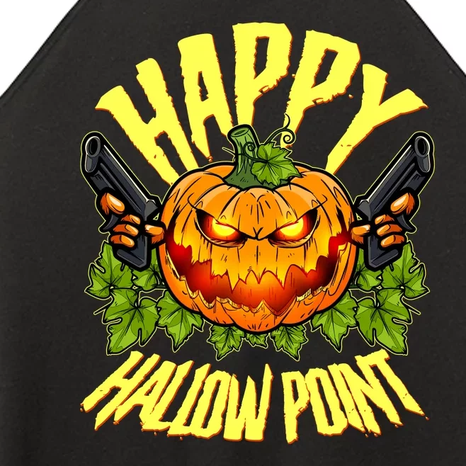 Halloween Happy Hallow Point Pumpkin Gunner Women’s Perfect Tri Rocker Tank