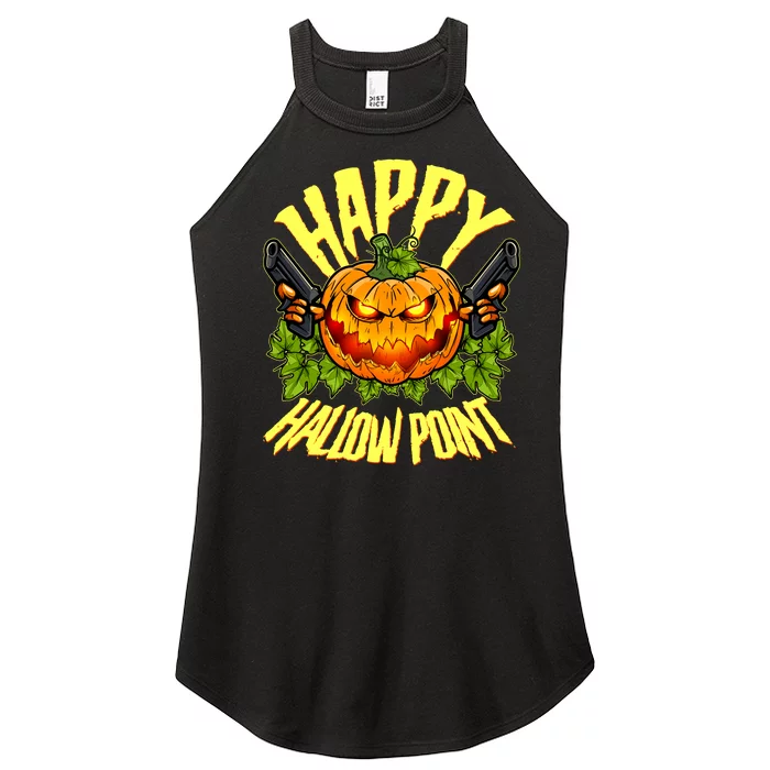 Halloween Happy Hallow Point Pumpkin Gunner Women’s Perfect Tri Rocker Tank