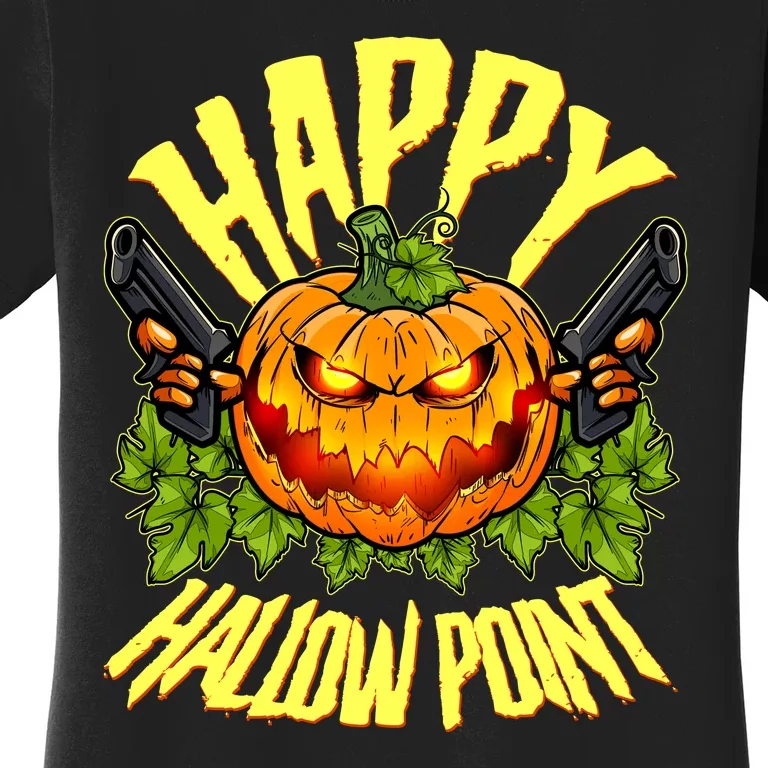 Halloween Happy Hallow Point Pumpkin Gunner Women's T-Shirt