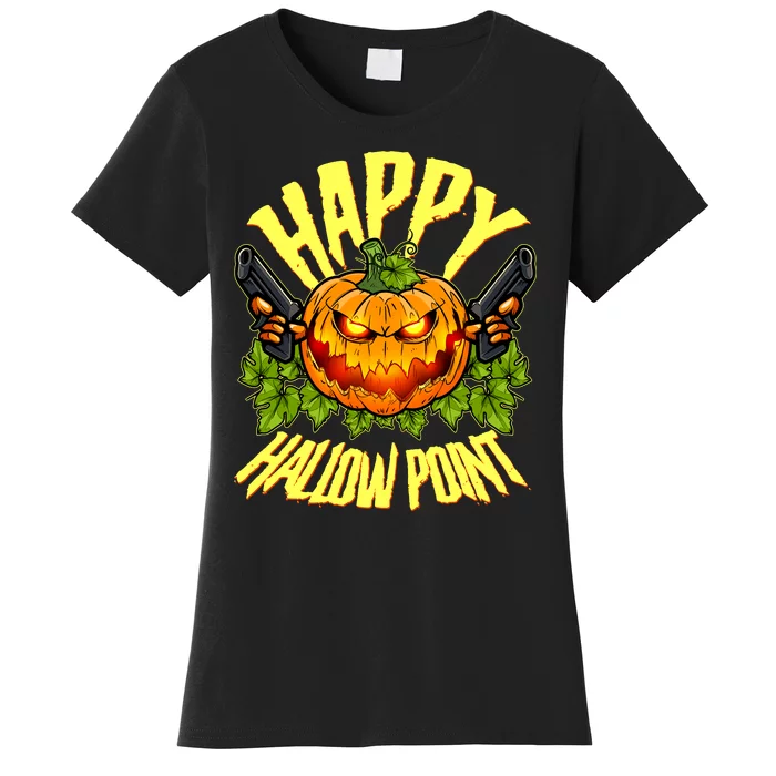 Halloween Happy Hallow Point Pumpkin Gunner Women's T-Shirt