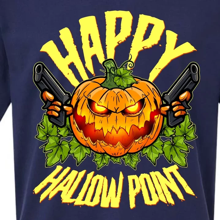 Halloween Happy Hallow Point Pumpkin Gunner Sueded Cloud Jersey T-Shirt