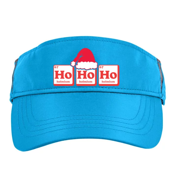 Ho Ho Ho Periodic Table Elets Symbols Santa Claus Quote Gift Adult Drive Performance Visor