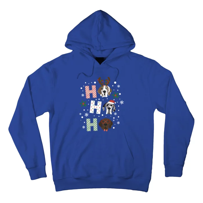 Ho Ho Ho Great Dane Merry Christmas Cute Dogs Happy Holidays Gift Hoodie