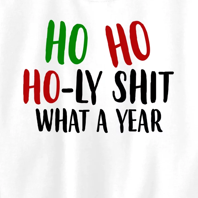 Ho Ho Holy Sh*t What A Year Funny Christmas Kids Sweatshirt