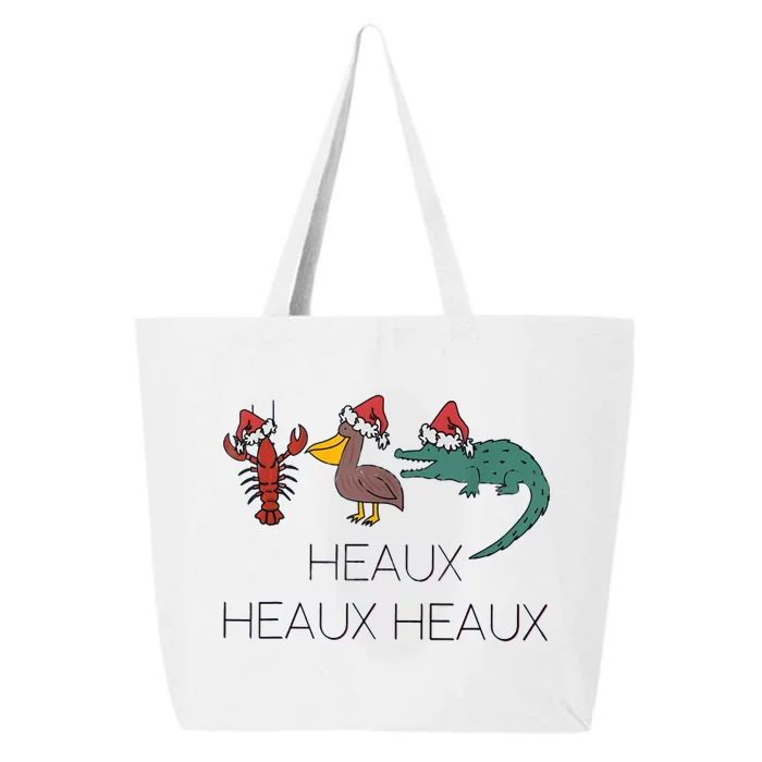 Heaux Heaux Heaux Funny Louisiana Cajun Christmas 25L Jumbo Tote