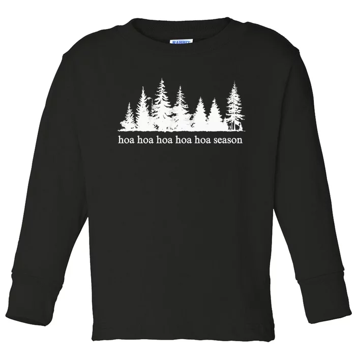 Hoa Hoa Hoa Hoa Hoa Cozy Season Twilight Lover Pine Forest Toddler Long Sleeve Shirt