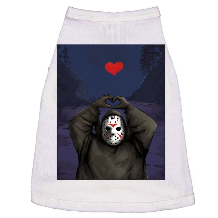 Halloween Heart Hands Friday The 13th Jason Doggie Tank