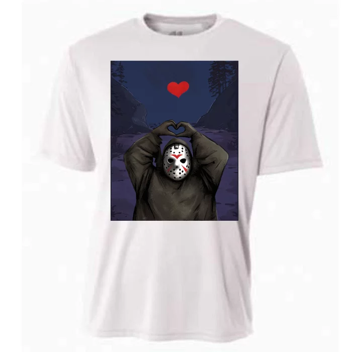 Halloween Heart Hands Friday The 13th Jason Cooling Performance Crew T-Shirt