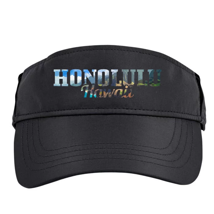 Honolulu Hawaii Hawaiian Islands Surf Surfing Surfer Gift Adult Drive Performance Visor